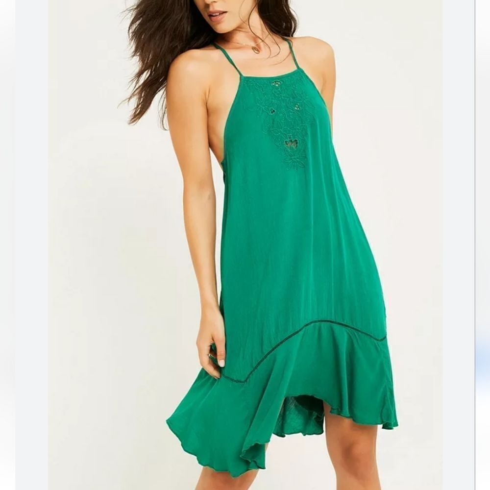 Free People Heatwave Green Cami Dress Size X-Small